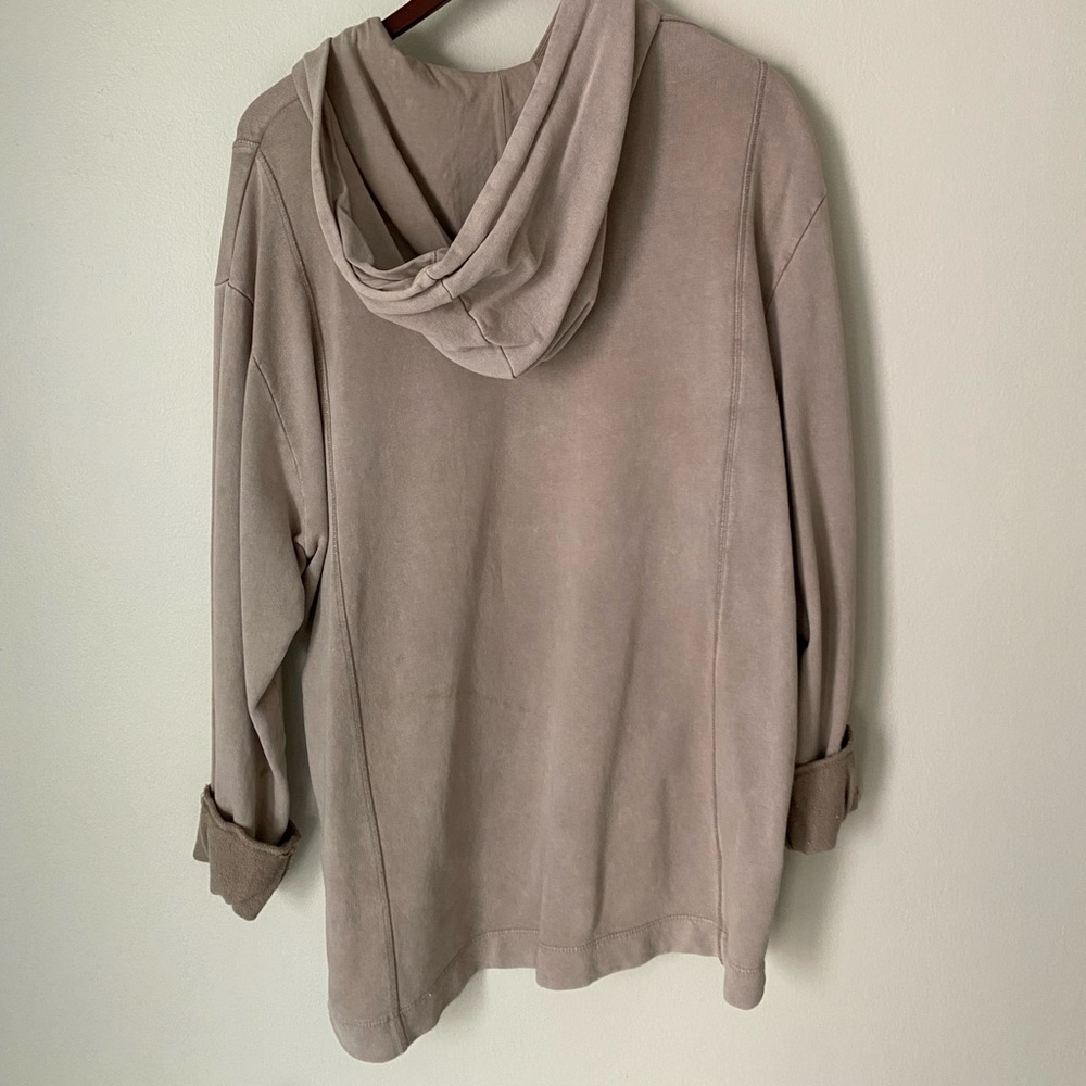 COLLUSION longline camel hoodie - Picture 4 of 9